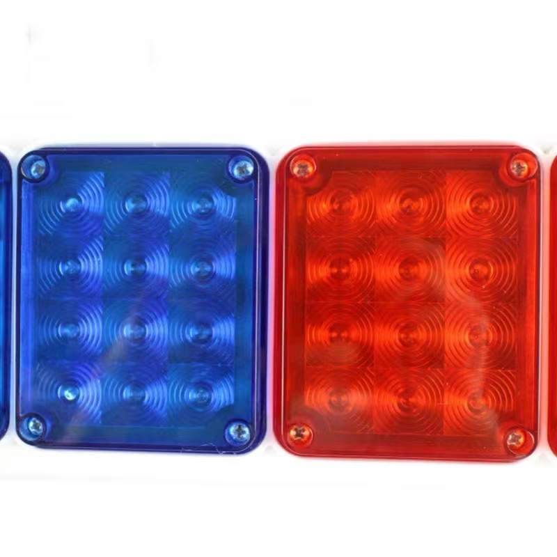 艾伯德 BZ063 12W、6V、常亮5h、3500k、LED 支架式警示标志灯 (计价单位:盏) 红蓝色高清大图