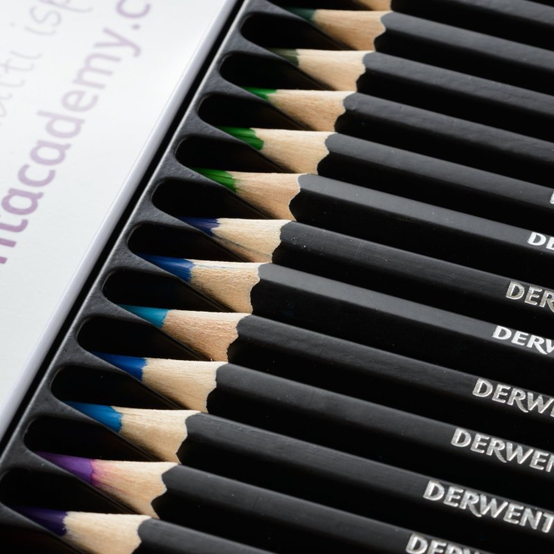 DERWENT Academy Watercolour Pencils 36 得韵 Academy水彩笔36色铁盒套装