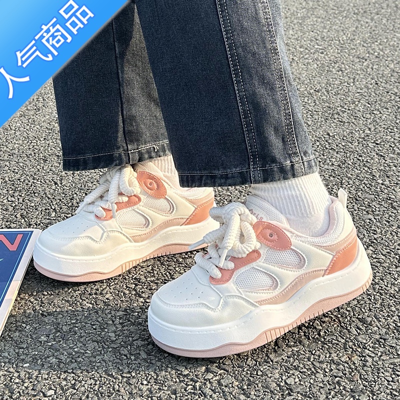 SUNTEK2023新款小白鞋女配裙子夏季小众原创帆布鞋子百搭休闲板U高清大图