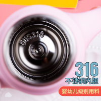 ONE2GO吸管杯宝宝水杯学饮杯 婴儿保温杯儿童保温水杯学生水壶350ml蓝色