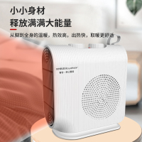 荣事达暖风机家用小型取暖器办公室桌面暖脚电暖器热风机NTS-208B白