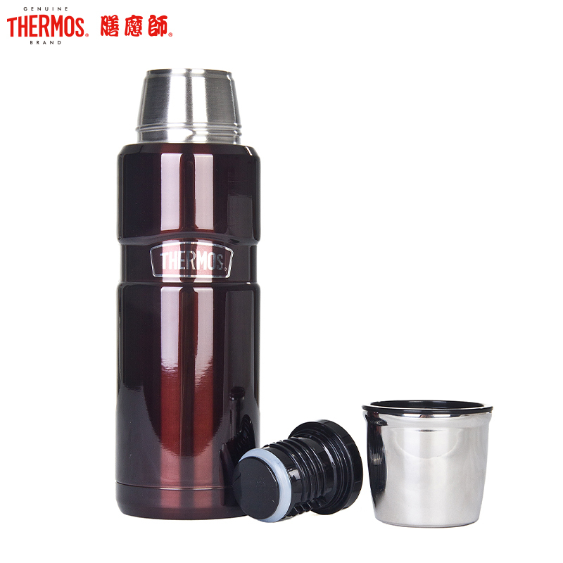 膳魔師(THERMOS)保温杯SK-2000膳魔师高真空304不锈钢户外旋盖式保冷杯水瓶车载杯470ml 家用旅行/通用