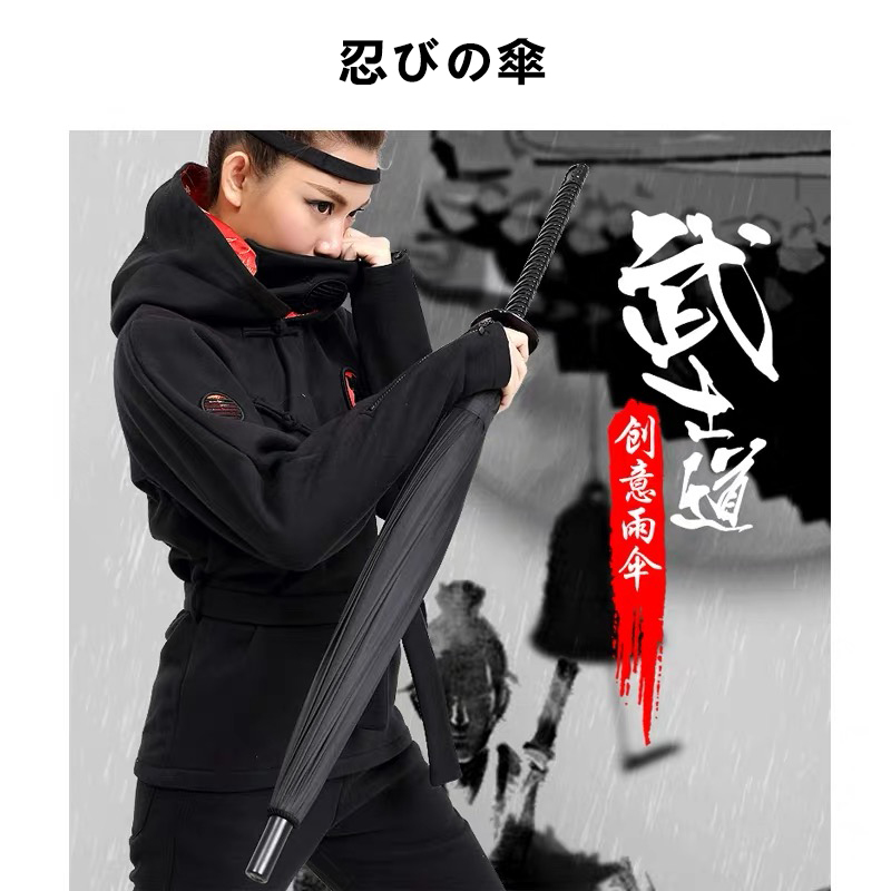 半自动钢骨玻纤伞架 碰击布 塑料刀手柄YF-L2021017