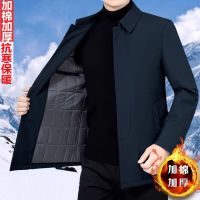 中年男士夹克秋冬款棉衣中老年男装秋装外套休闲爸爸冬季厚棉服男