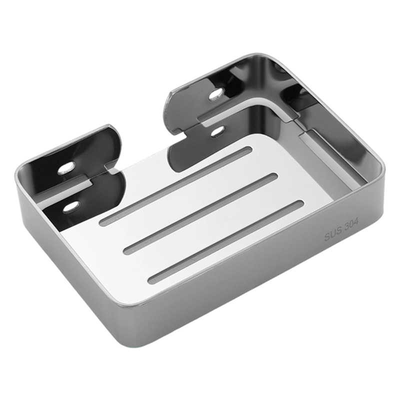 LONMATE 免打孔不锈钢皂碟GS005 一个高清大图