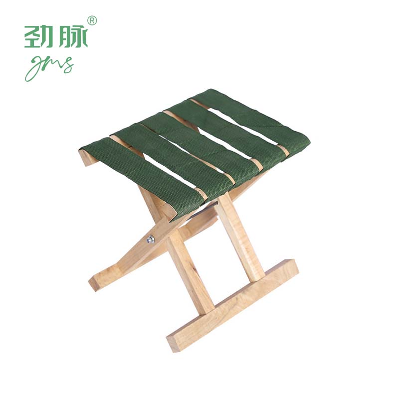 劲脉 折叠槐木马扎 26*20*21CM 把高清大图