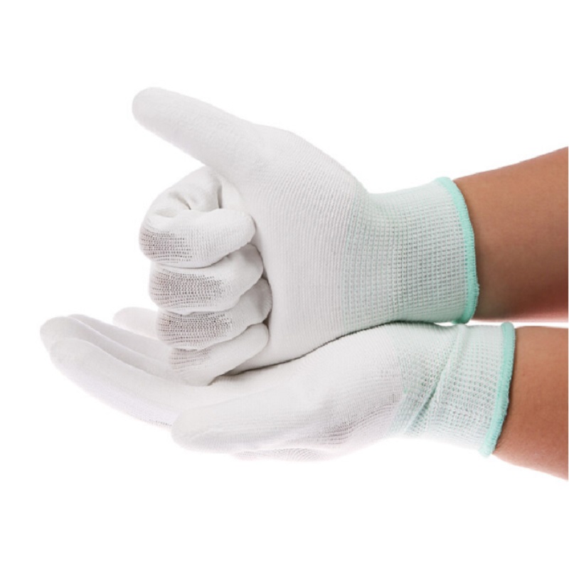 誉丰YL-5043掌浸PU涂层防静电手套