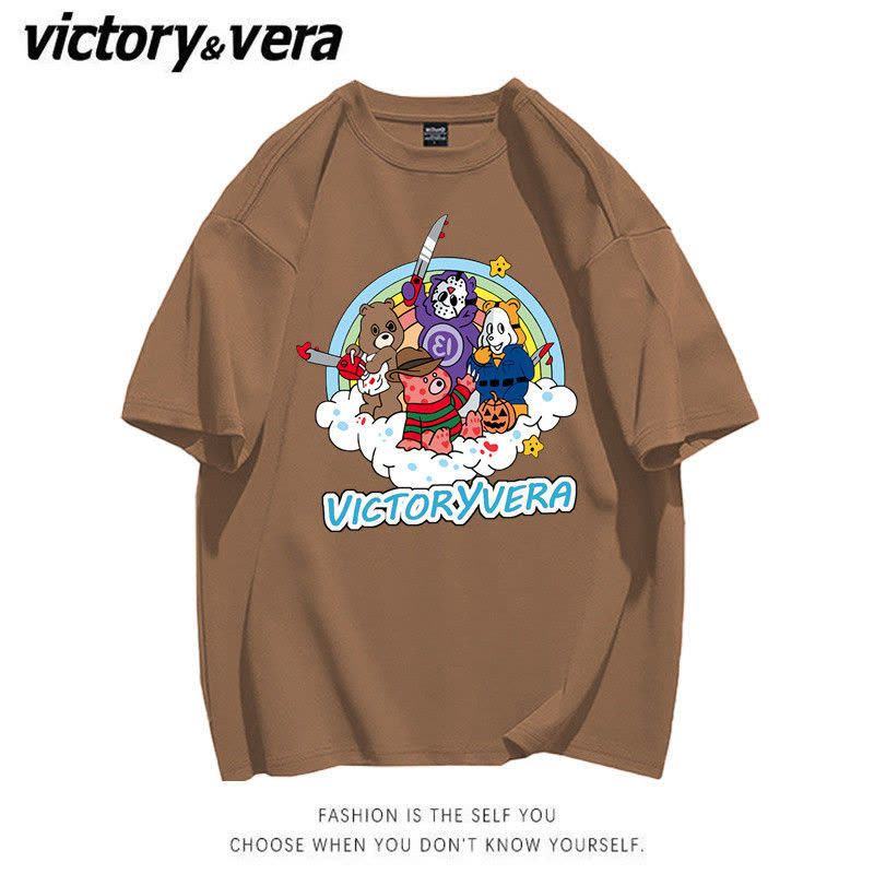 VICTORYVERA短袖t恤女学生韩版宽松2022夏季新款百搭半袖体恤衫潮图片