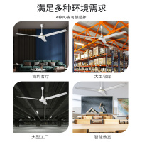 艾美特(Airmate)吊扇客厅家用吊风扇 大风力吊顶电风扇 56吋工业扇轻音铜芯电机宿舍工厂楼顶扇机械款FZ5613