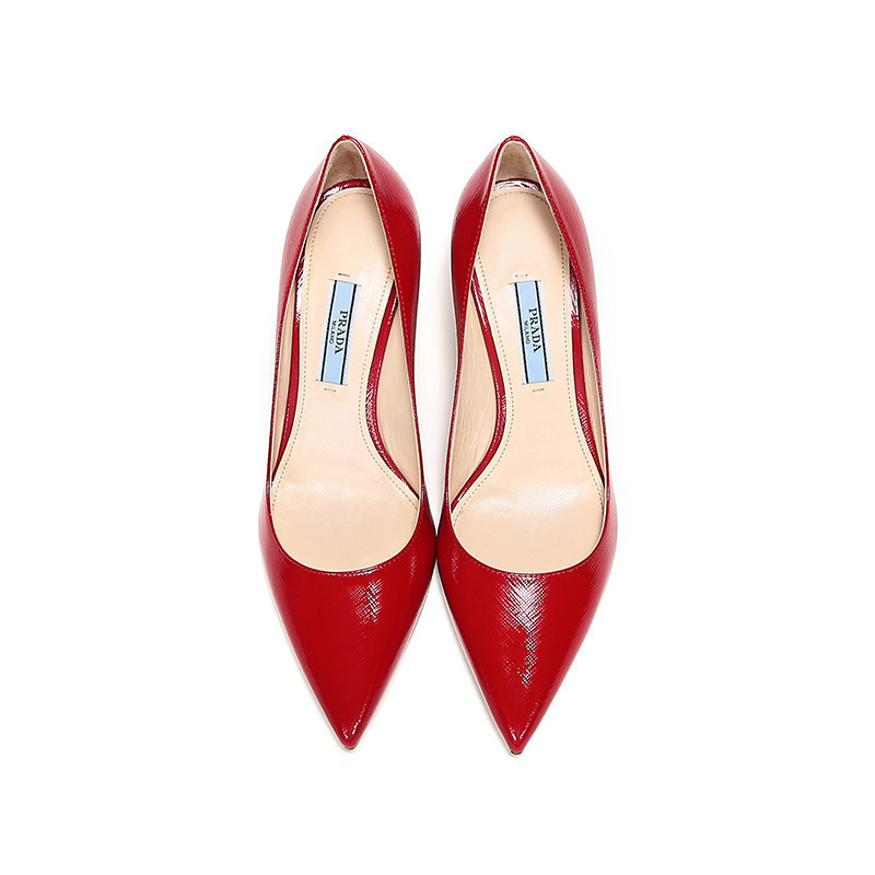 prada普拉达女士皮革尖头高跟鞋1i834i3a9s