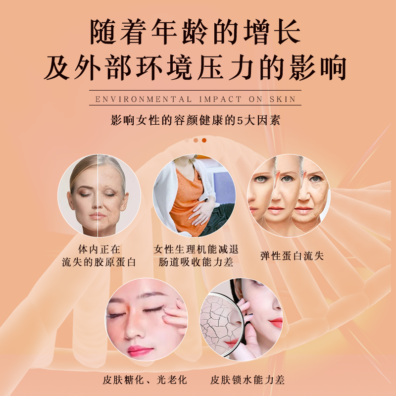 女幸资本复合胶原蛋白肽浓缩饮品 白金款 (不含透明质酸钠)50ml*10支/盒