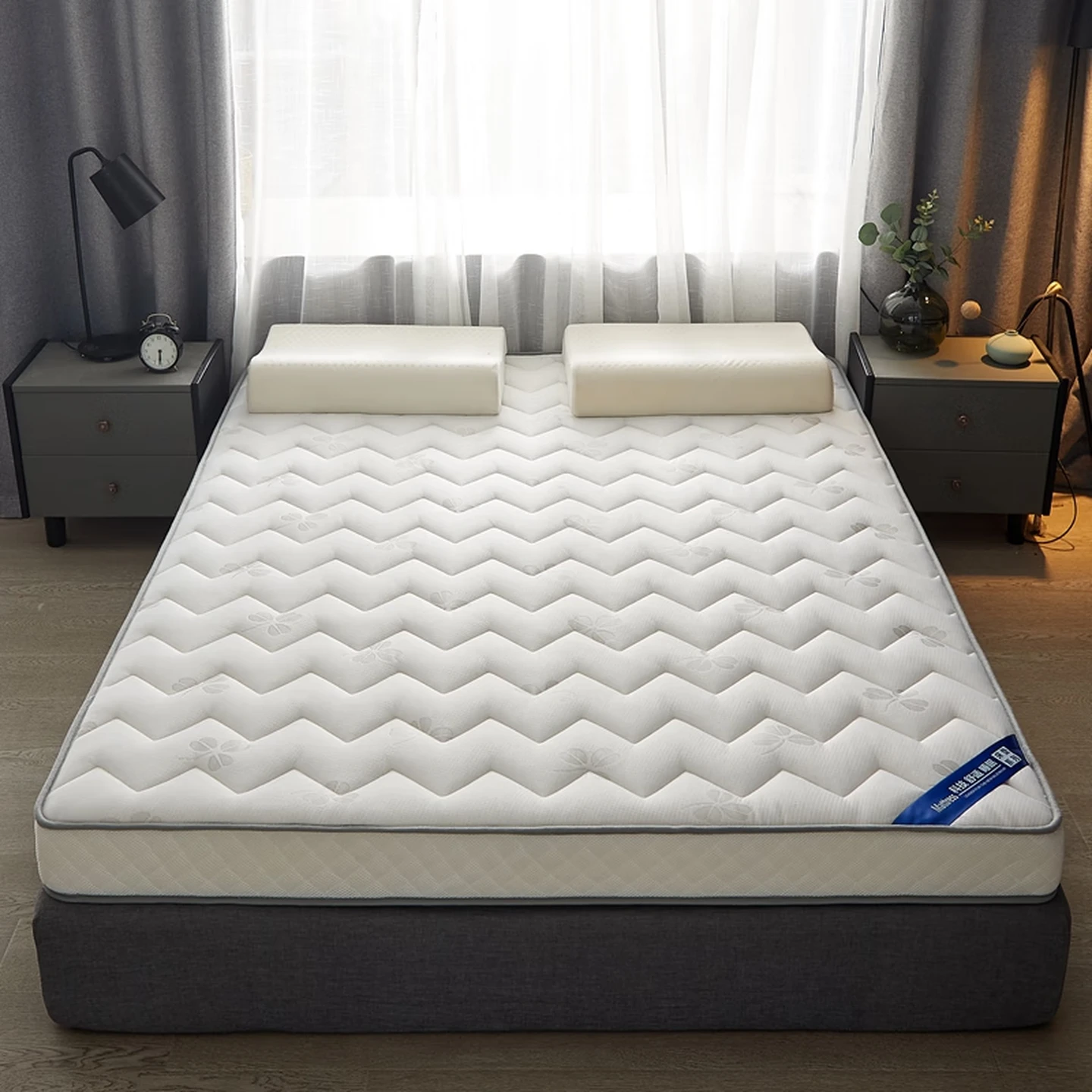 水星家纺单人DH流光溢彩印花床垫 90cm×195cm 123219高清大图