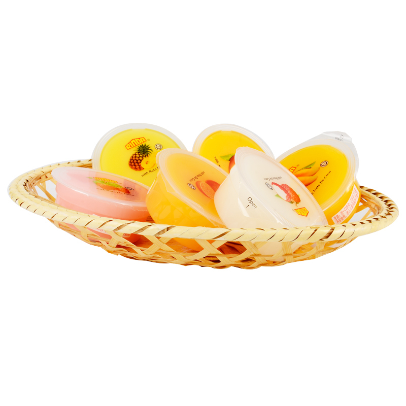 马来西亚原装进口 多果味椰纤果冻 果肉布丁 80g*3 乳酸果冻 零食小吃 果味果冻 多种口味休闲零食