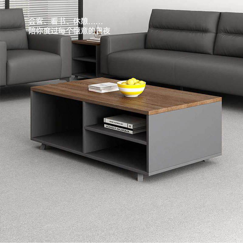 苏宁 金菲罗格 办公家具 接待会客木质茶几 120*60*45长茶几高清大图