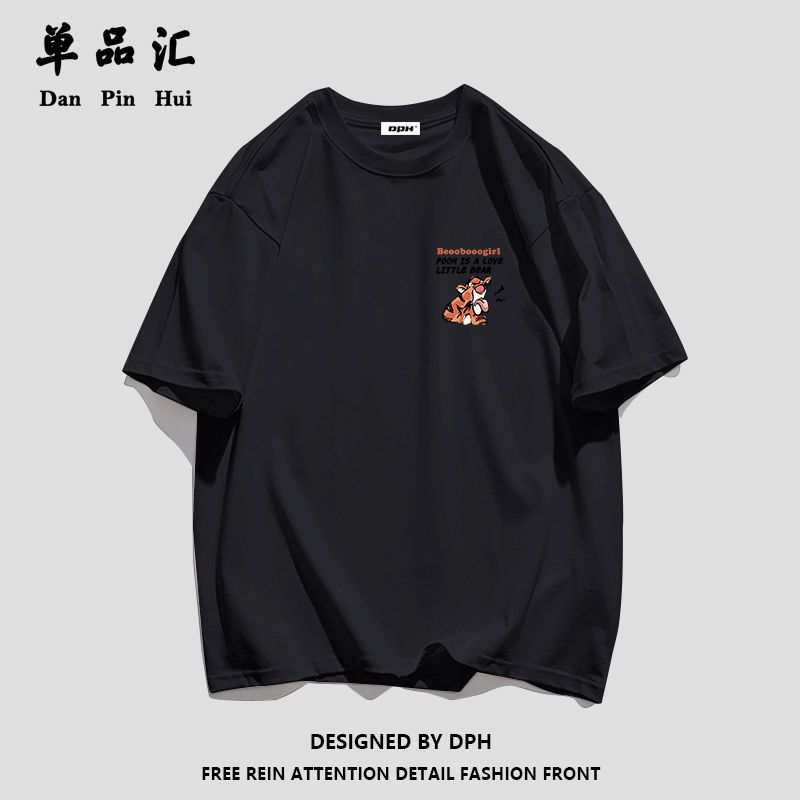 单品汇宽松纯棉短袖T恤女韩版宽松2022新款夏季学生上衣女装ins潮