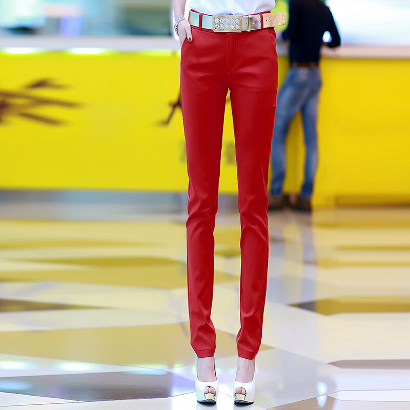 高腰休闲裤女夏装新款女士职业西装裤修身显瘦小脚裤西裤直筒裤潮