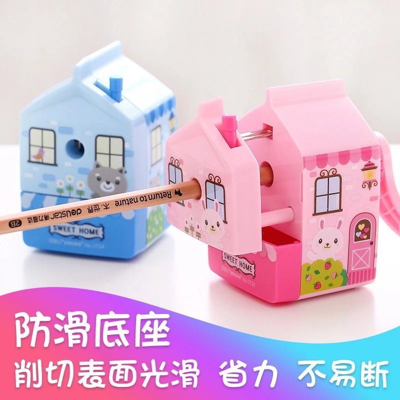 卡通卷笔刀削笔器 手摇省力铅笔刀 学生儿童铅笔刨 削笔机 削笔刀