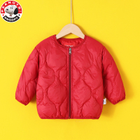 史努比(SNOOPY)童装儿童脱卸羽绒服女中小童宝宝加厚素色洋气时尚保暖羽绒服AJ018