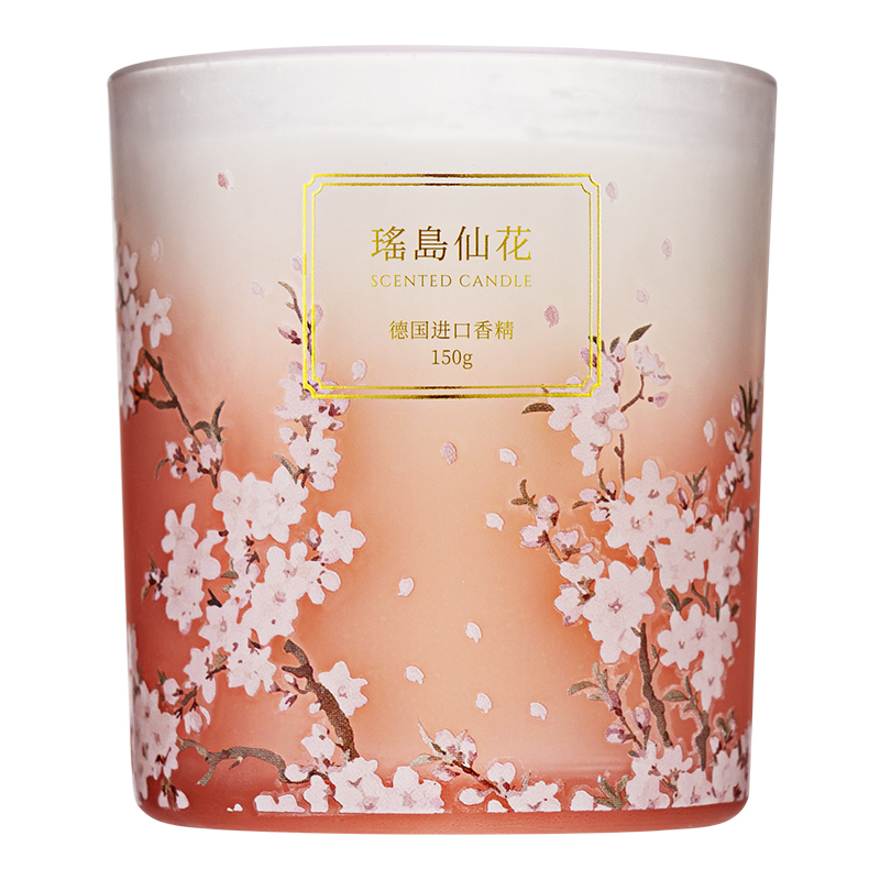 名创优品(miniso) 故宫宫廷系列香薰蜡烛无烟香氛杯浪漫礼物(瑶岛仙花)
