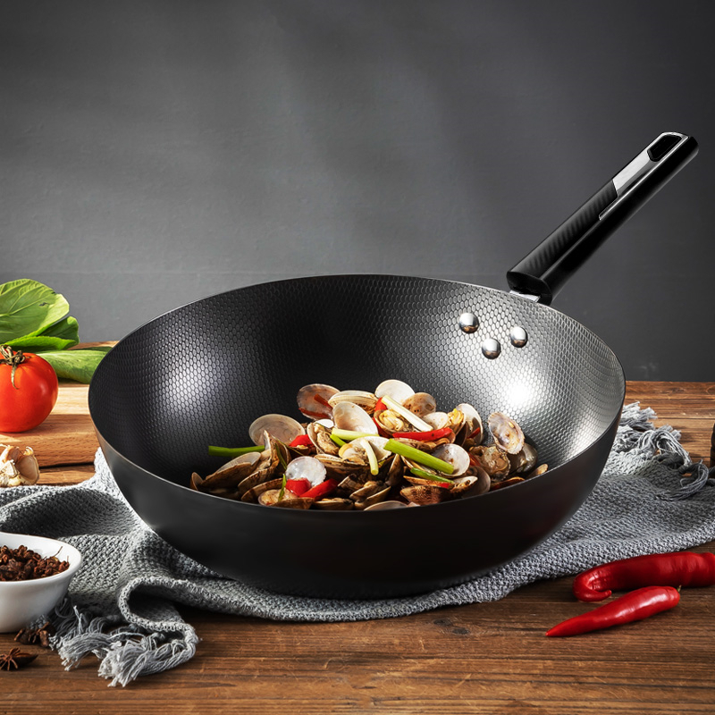 美厨MAXCOOK 雅致系列珍珠纹炒锅 32cm