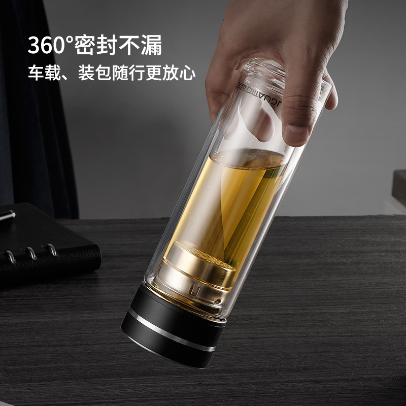 富光FUGUANG锐欧智能显温双层玻璃杯WFB1065-320