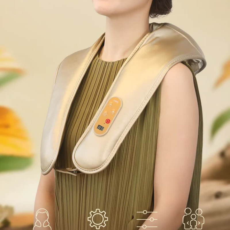 倍轻松倍轻松肩颈按摩器Neck N1 Pro,金色高清大图