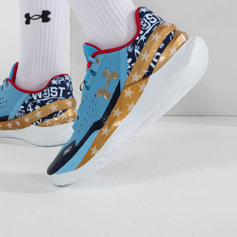 安德玛(Under Armour)UA男鞋篮球鞋 2023冬季新款库里2代场上比赛运动鞋实战篮球鞋