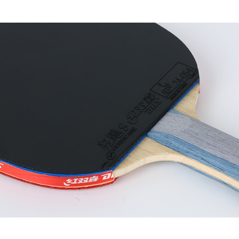 红双喜dhsr6002乒乓球拍六星横拍双面反胶乒乓球拍七包服务
