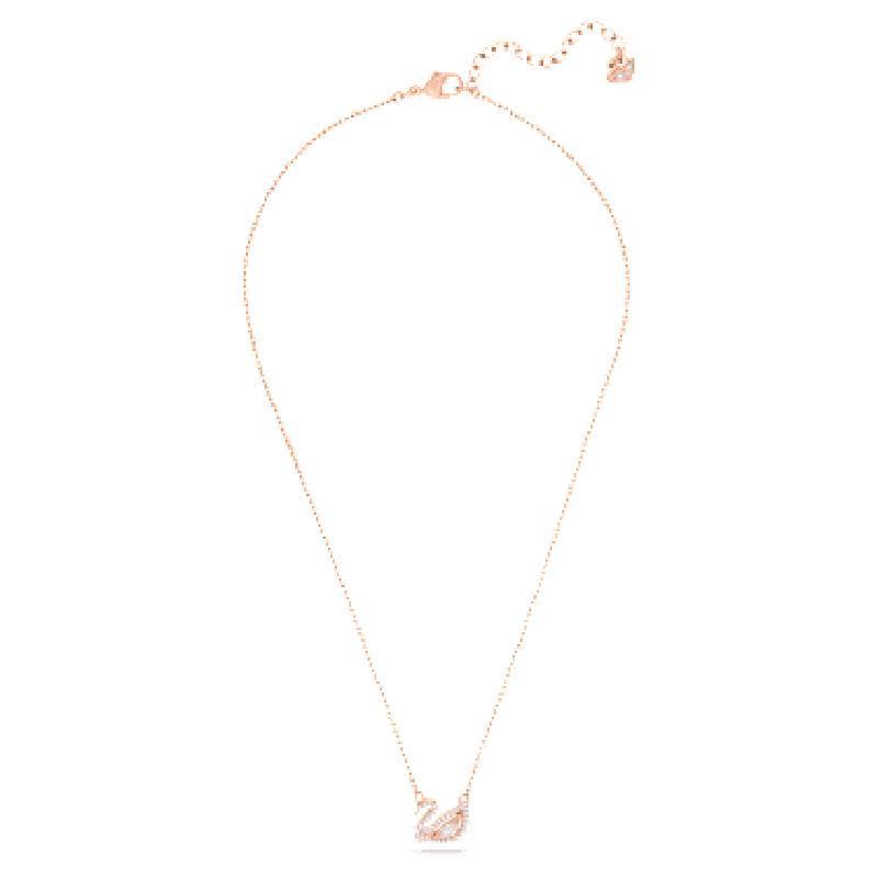 施华洛世奇(SWAROVSKI)天鹅造型玫瑰金镀层水晶项链浪漫闪亮百搭图片