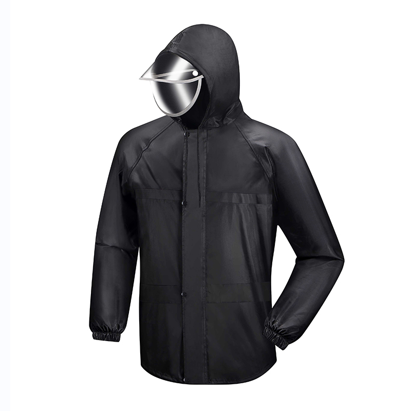 天鸣TM 分身雨衣 源头工厂 可定制S-4XL 套 黑色 XXXL