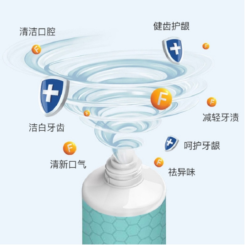 [6支装]蜂晈小苏打牙膏110g/支酷爽清新魔力炫白高清大图