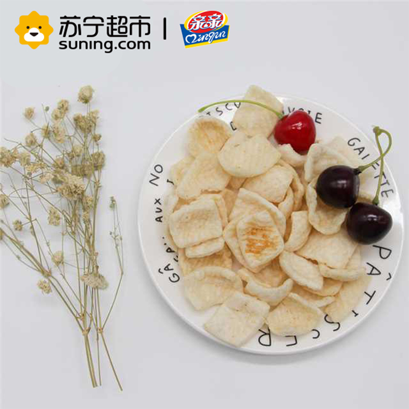 亲亲 膨化食品 鲜虾片 原味40g(休闲零食)