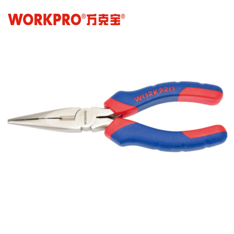 万克宝 8寸红蓝双色柄尖嘴钳