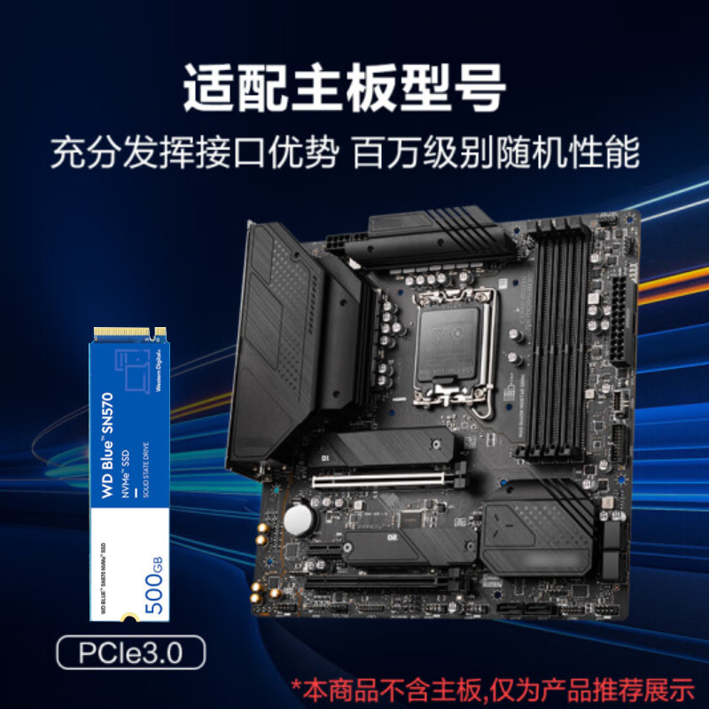 西部数据(WD)SSD固态硬盘 Blue SN570 500G M.2接口(NVMe协议)