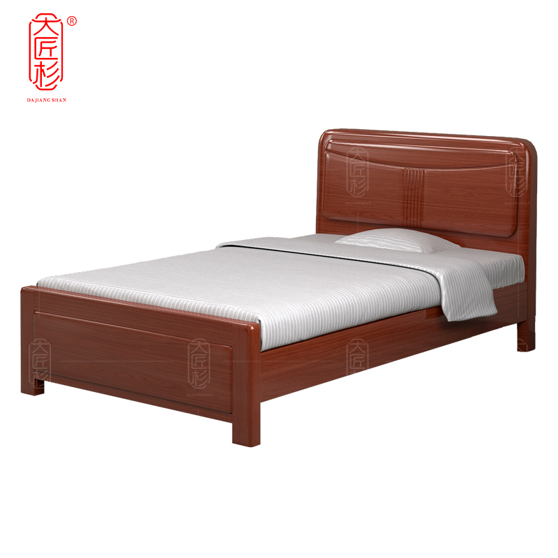 大匠杉 实木床单人床 2000*1200mmDCT212高清大图