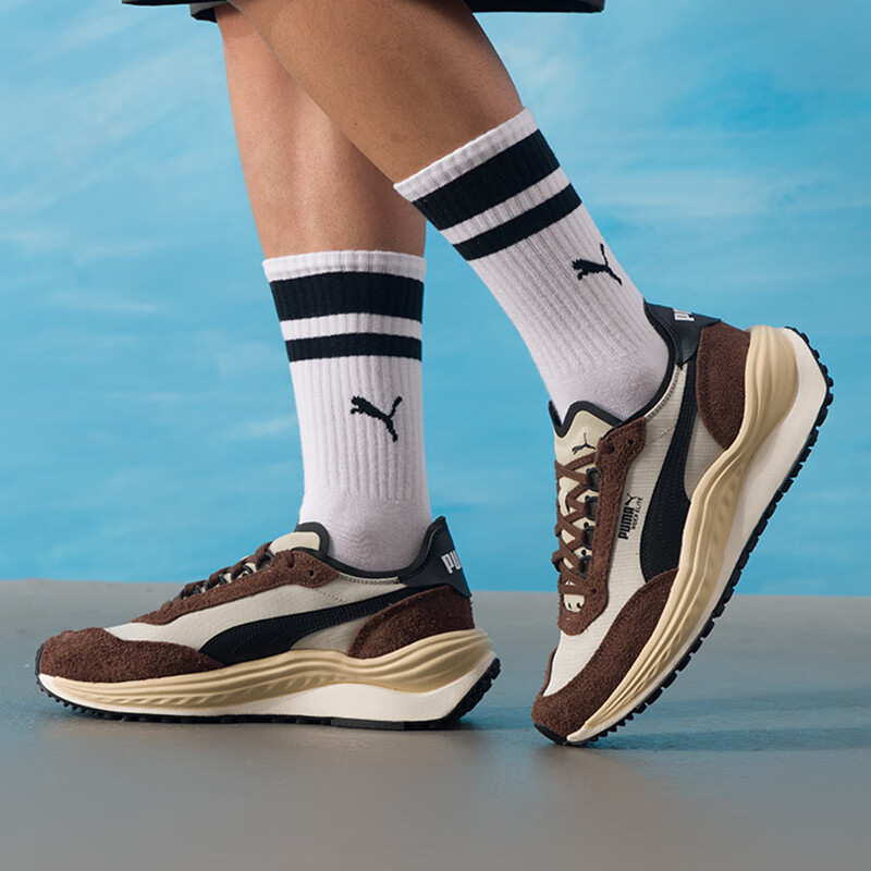 彪马（PUMA）男鞋女鞋新款轻便缓震运动鞋低帮透气情侣鞋拼接休闲鞋403301-01 ZP高清大图