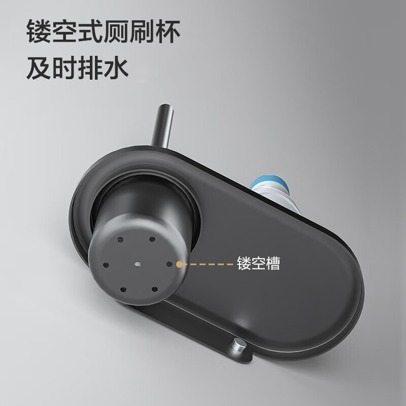 九牧(JOMOO)浴室挂件卫生间马桶刷套装家用浴室厕刷架高清大图