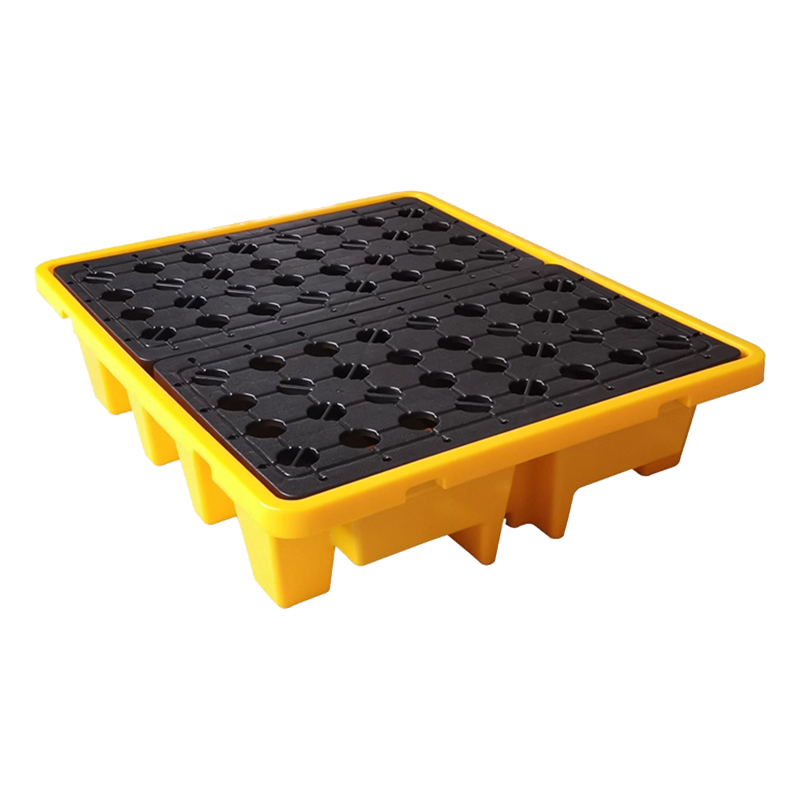 臻远ZY-TP-10防泄漏塑料托盘防渗漏托盘防潮货物托盘 吨桶托盘款