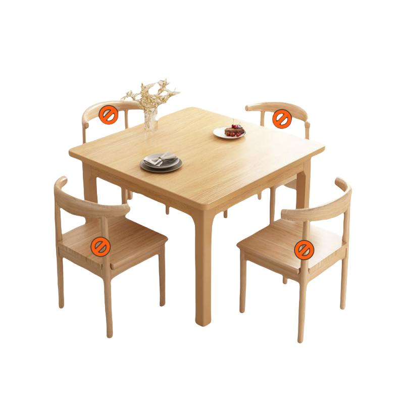 蕃蒂饭桌原木色张高清大图