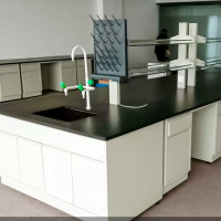 尔迈 实验台实验室工作台化验室操作台实验室全钢理化板台面钢木全钢实验台 全钢中央台 每米