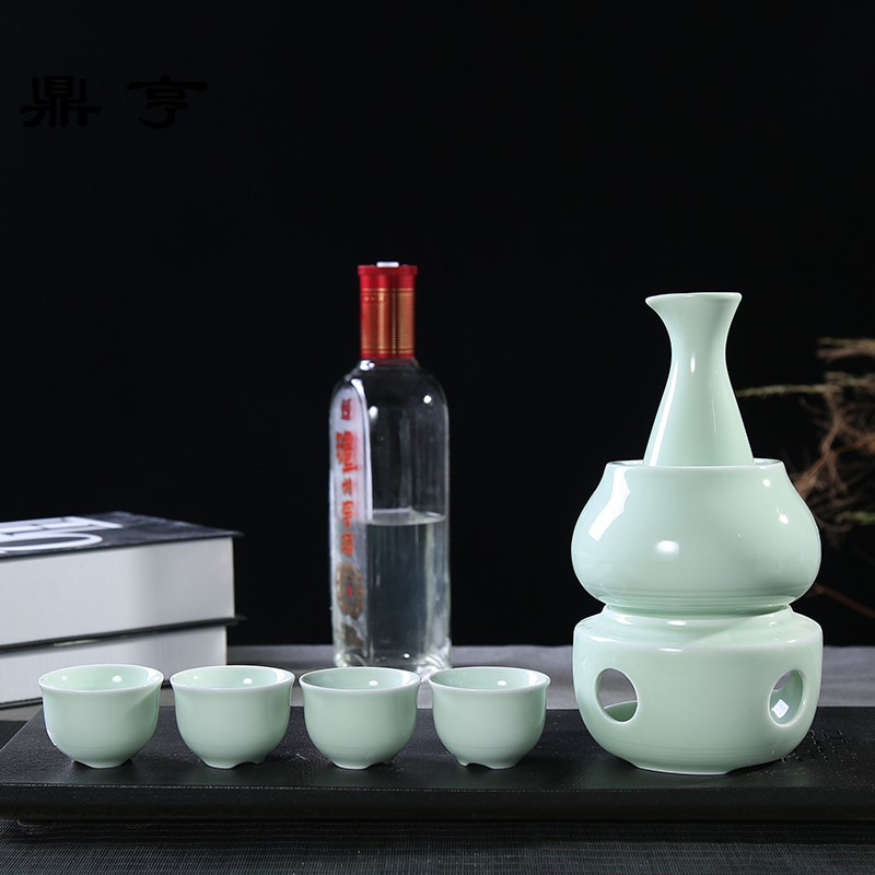 鼎亨陶瓷温烫酒壶家用煮酒暖酒加热分酒器黄酒白酒器