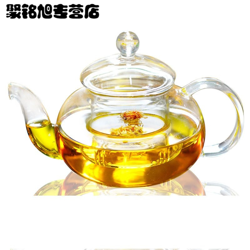 过滤玻璃茶壶家用泡茶壶小号花茶壶玻璃水壶茶具煮冲茶器生活日用家庭清洁生活日用家居器皿水具水杯过滤玻璃茶壶