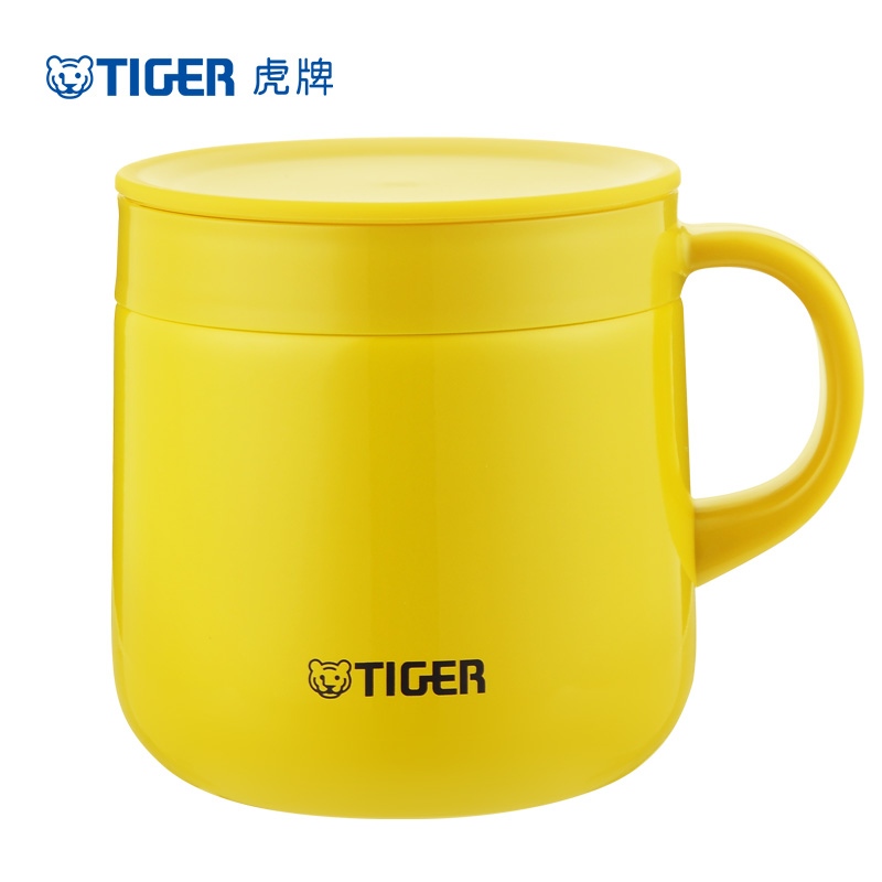 虎牌 (tiger)保温杯 MCI-A28C 芒果色 办公保温杯 迷你咖啡杯 带手柄 280ml
