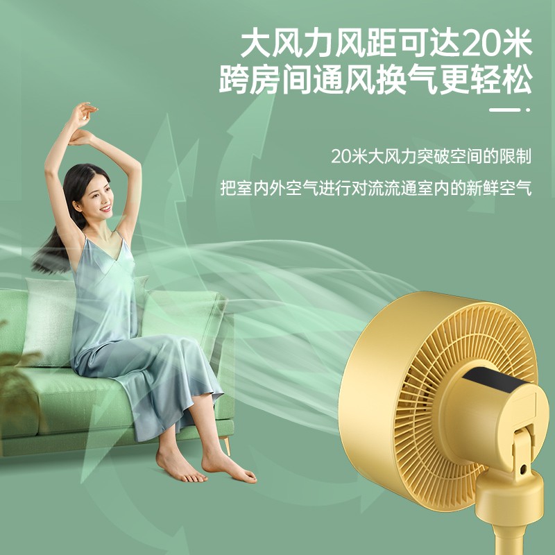 皇家惠人空气循环扇HR-FS300-01R(智能款)黄色 Z高清大图