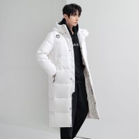 JPDUN吉普盾男女情侣版加厚长款羽绒服韩国首尔吴彦祖林彦俊同款过膝外套