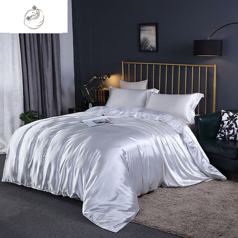 夏季四件套丝滑被套色冰丝床单床上用品舒适主义视频