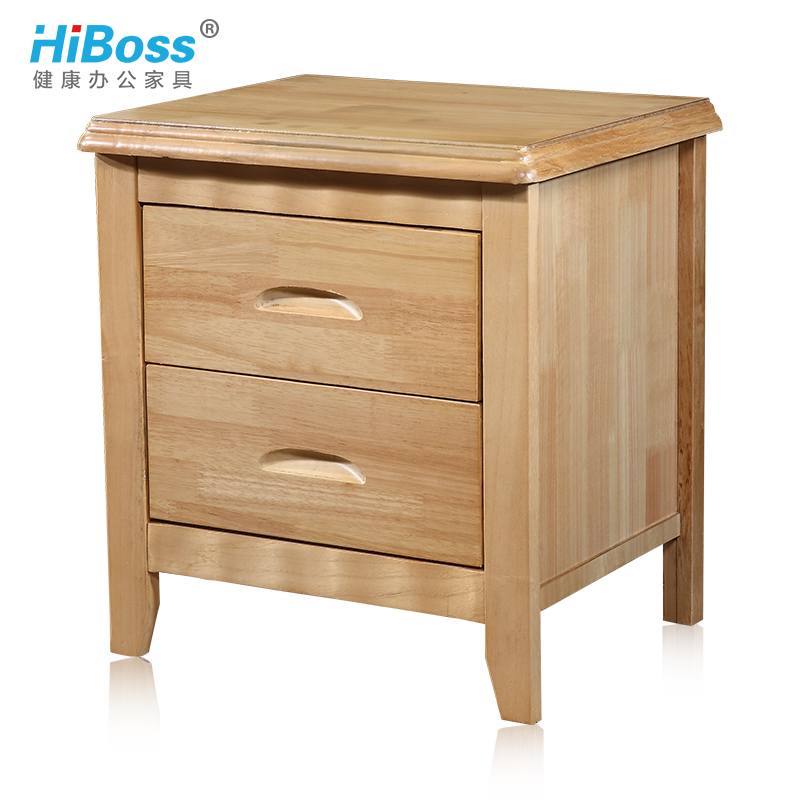 HiBoss床头柜实木柜子储物柜