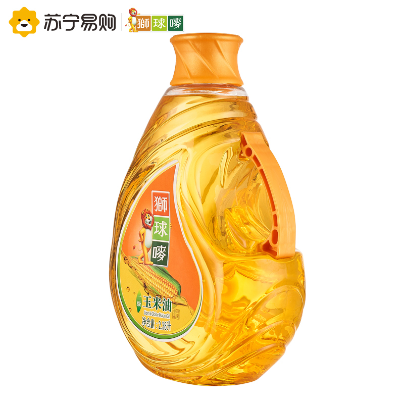 狮球唛 一级压榨 非转基因 食用玉米油2.38L
