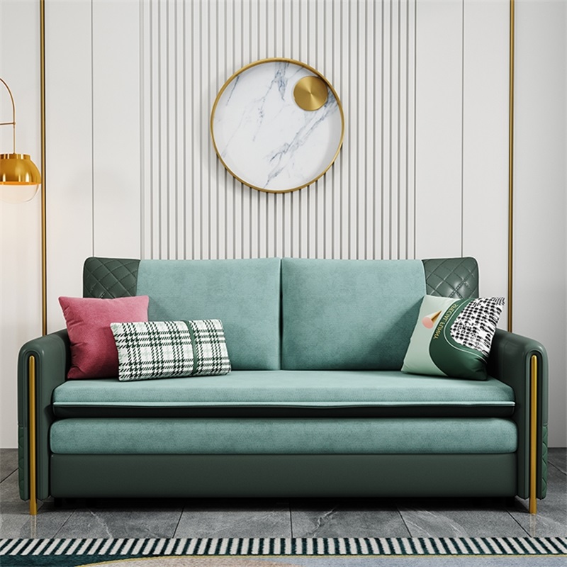 鑫环境 轻奢沙发床可折叠小户型双人单人1.4米客厅坐卧两用多功能伸缩床高清大图