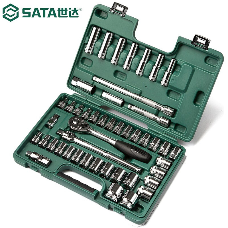 世达(SATA)46件公英制套筒组套12.5mm系列 09006高清大图